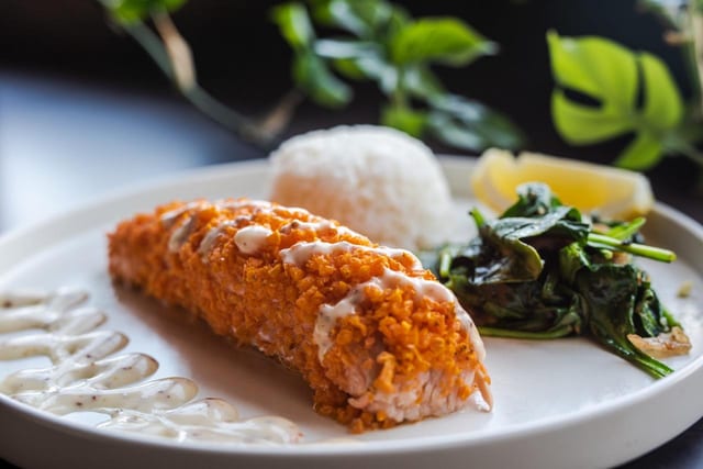 Sweet Potato Crusted Salmon