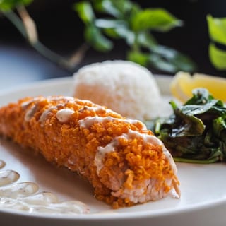 Sweet Potato Crusted Salmon